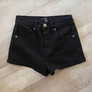 Forever 21 High Rise Black Shorts